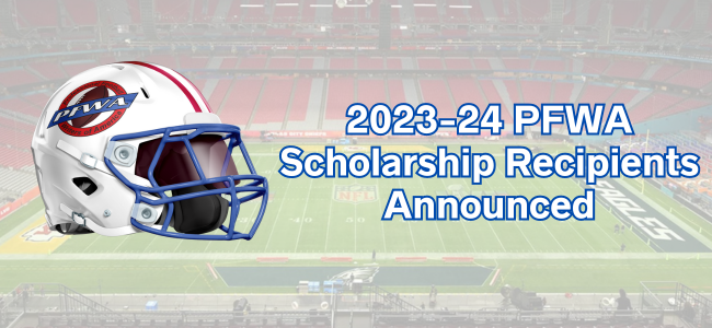 2023-24 PFWA Scholarship Recipients Announced: profootballwriters.org/2024/02/09/202…