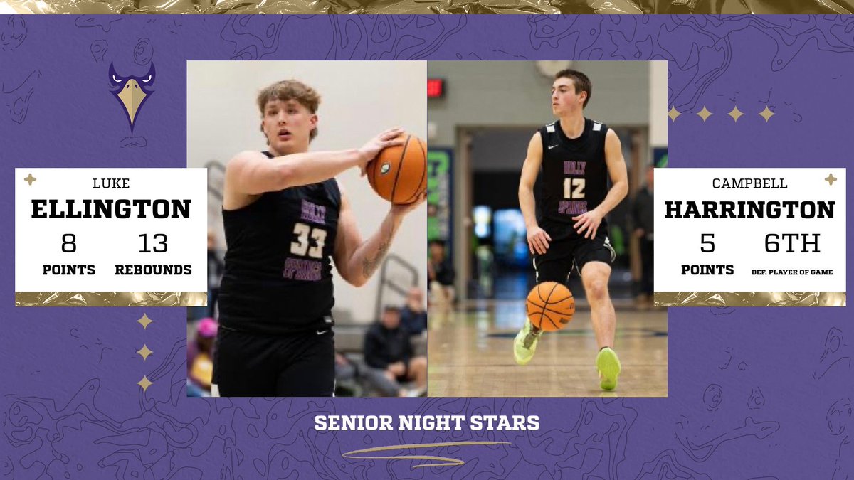 Great to see our seniors both come up big on Senior Night! They’ve put so much into the program, great to be able to celebrate them last night!