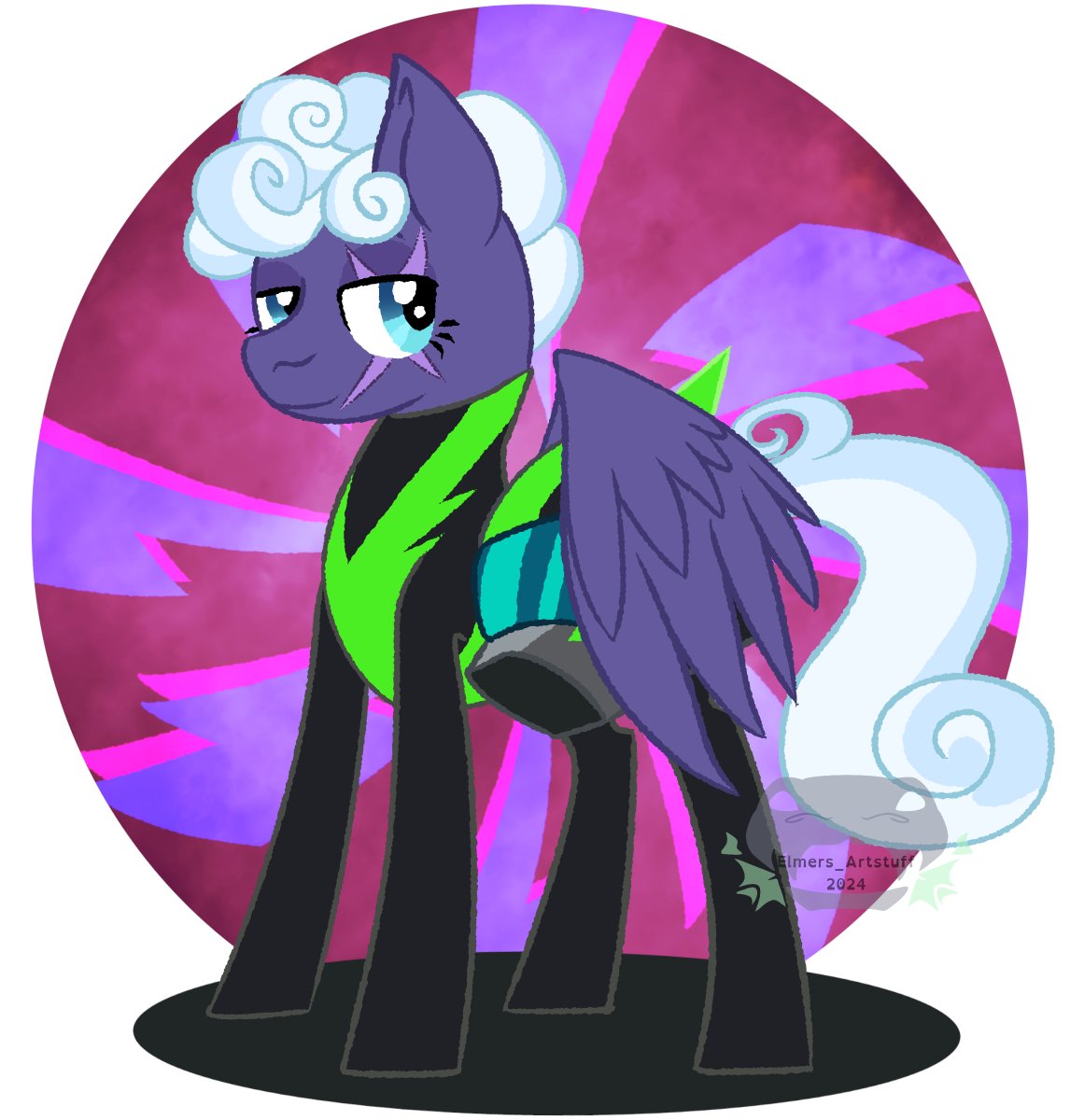 Elmers_Artstuff's tweet photo. Day 9 A great outfit
A unpopular opinion The Washouts suit are better than the wonderbolts suit and Rolling Thunder is my favorite💚
#Februpony https://t.co/4m68sP5kuj