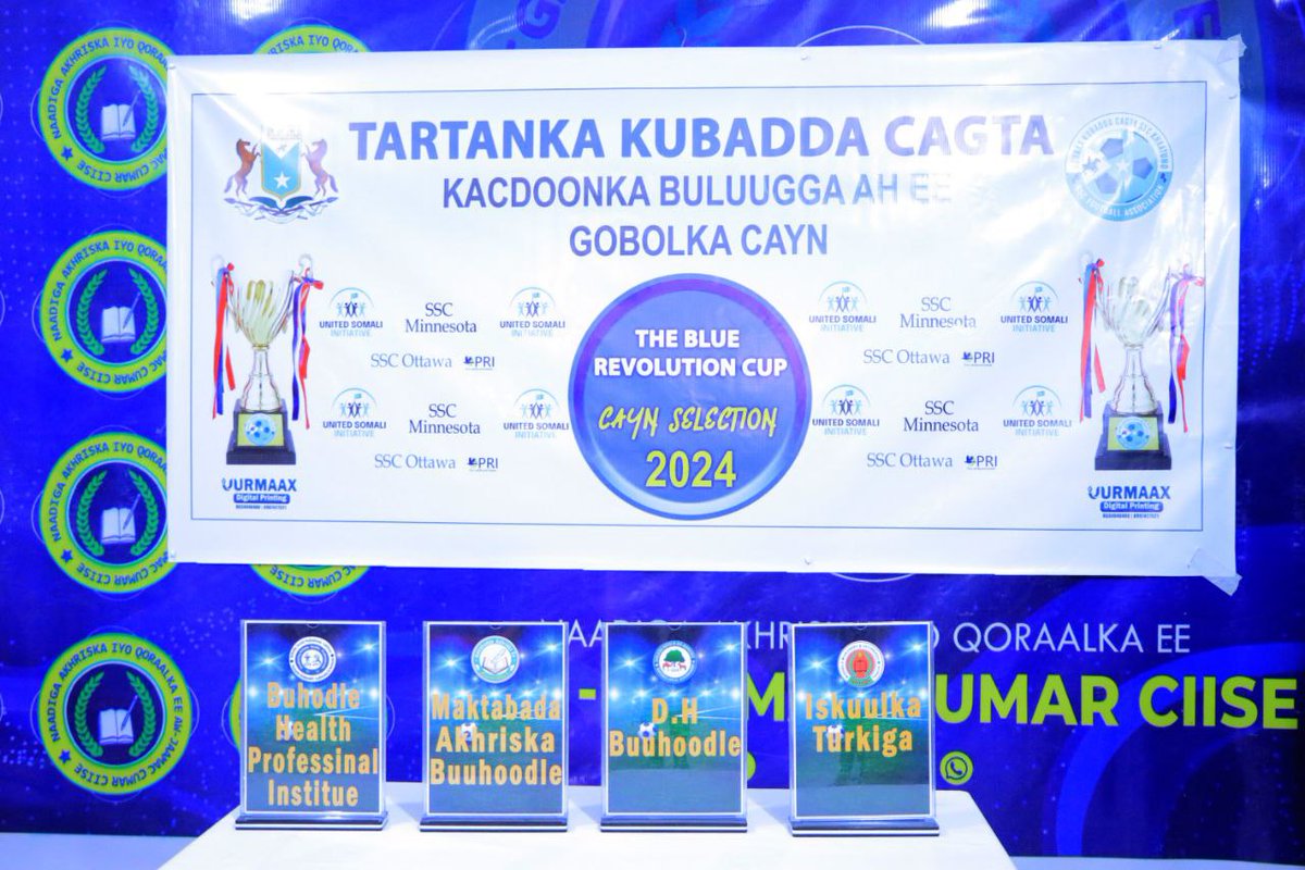 PRIkhaatumo's tweet photo. After a long journey from Laascaanood the PRI reached Buuhoodle Cayn SSC-Khatumo bringing with it the Blue Revolution Cup.The warm welcome from all parts of the community affirmed the anticipation for the event similar to the one held in Laascaanood. https://t.co/VbhRdyyVTi