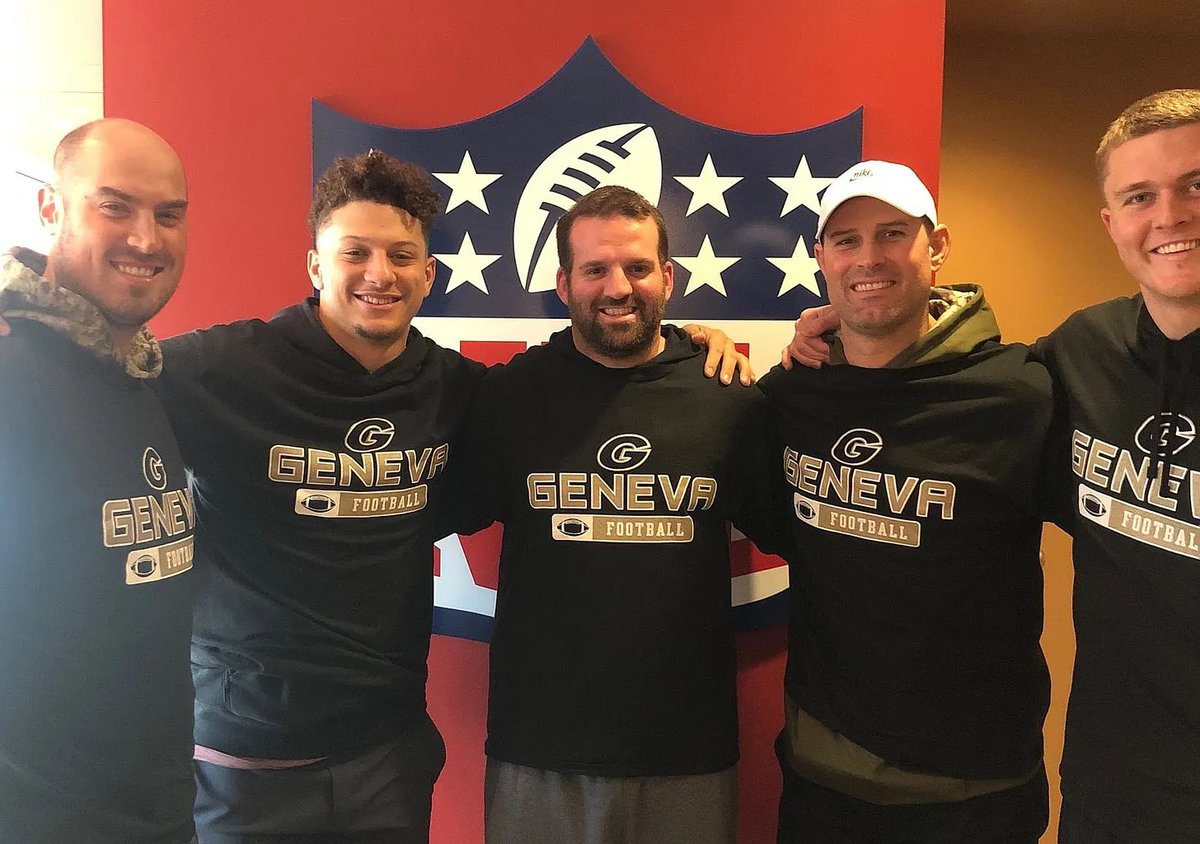 David Girardi

Quarterbacks Coach - Chiefs

School: <a href="/GenevaCollege/">Geneva College</a> 

How do you develop an NFL superstar like Patrick Mahomes? 

Place him under the tutelage of a former D3 QB coach apparently 👇

- QB w/ <a href="/GenevaCollegeFB/">Geneva College Football</a> (2007-10)
- 2x Team Captain (2009-10)
- 2x All-American