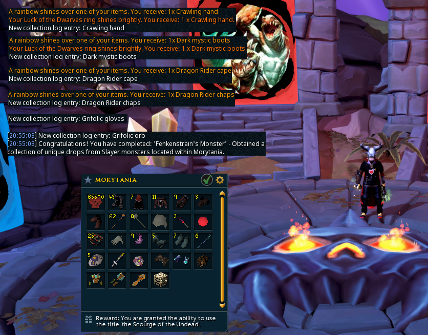IsolatedNerd's tweet photo. Today was a good day for drops!! Finished Morytania Slayer log!! 6/13 for Ultimate Slayer!! https://t.co/M1TrIapOYC