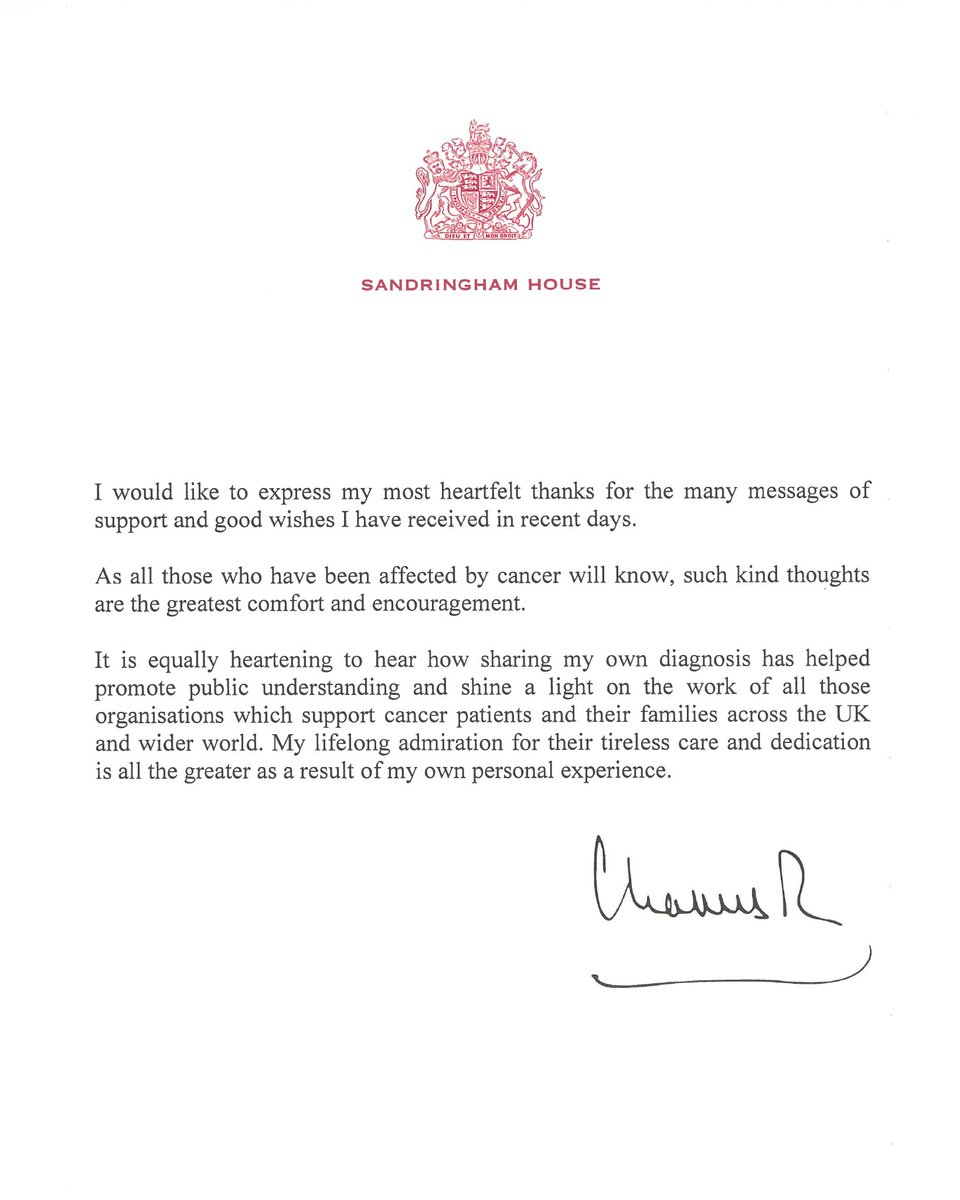 RoyalFamily's tweet photo. A thank you message from His Majesty The King.

Link to full message on the website: https://t.co/GDOHK5xxZO