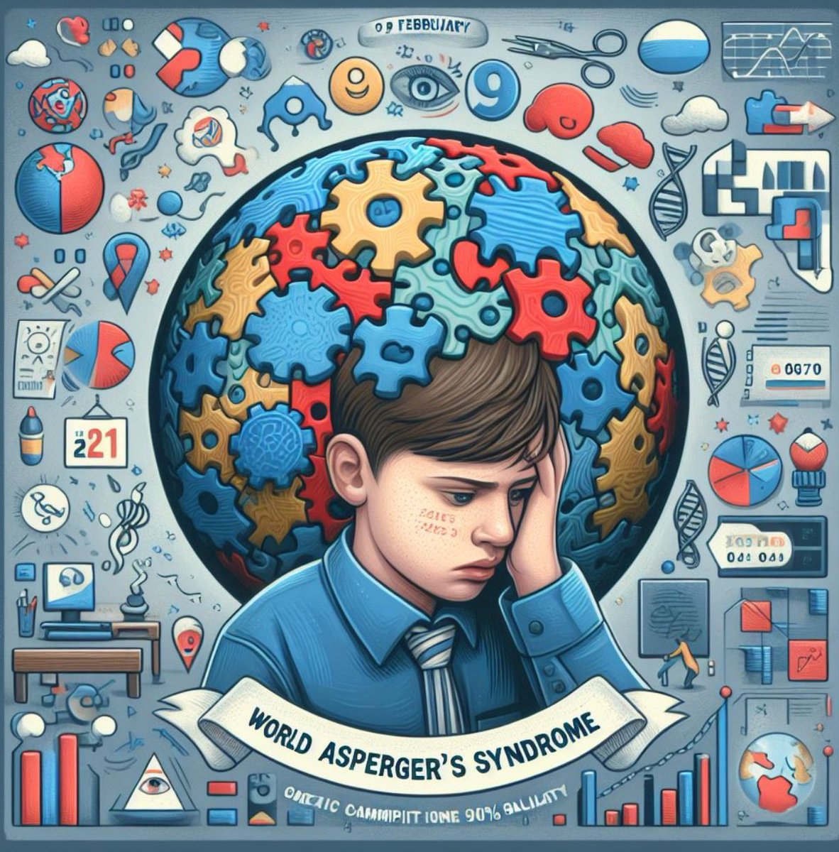 9 Febrero 2024, Día mundial del Síndrome de Asperger! Quienes lo padecen merecen comprensión, aceptación y apoyo incondicional para que puedan desarrollar todo su potencial y contribuir de manera significativa a la sociedad.