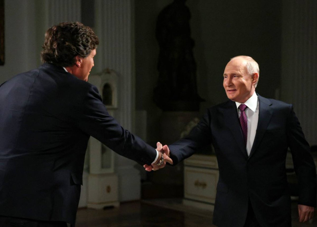 embaixadarussa's tweet photo. 👋🏻 Caros amigos!

👀 Para todos que pediram!

🇷🇺 Entrevista do Presidente da Rússia, Vladimir Putin, a Tucker Carlson, completa com legendas em português! 

🔗 Vejam no YouTube: https://t.co/Im5Dygj3S4 https://t.co/0OvtThREx2