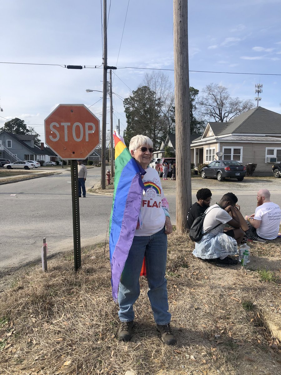UnderTallSWH's tweet photo. We are strong together. Johnston County @MomsDemand marched in the #MartiutherKingParade in Smithfiled NC. We joined with #JOCOPride and @DownHome_NC https://t.co/856vNLcyDE