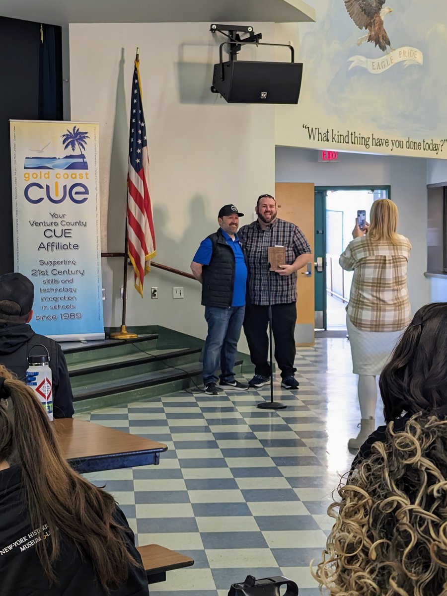 Congrats to my friend @dromano21 for being awarded Tech Innovator of the Year by @GoldCoastCUE at #SuperBoldSaturday! @MrSorensen805