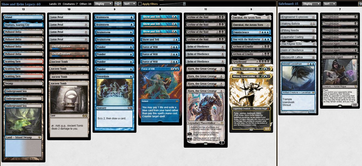 Currently live with Boomer Tron.  Up Next: SHOW AND HELM!!!! Come see come see!

twitch.tv/hymnrackgomtg