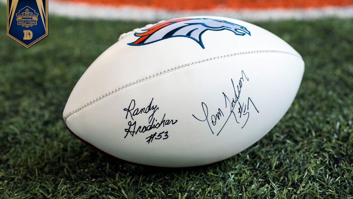 RT + follow @Broncos_Legacy for your chance to win a signed 🏈 from legendary Orange Crush linebackers Randy Gradishar & Tom Jackson!