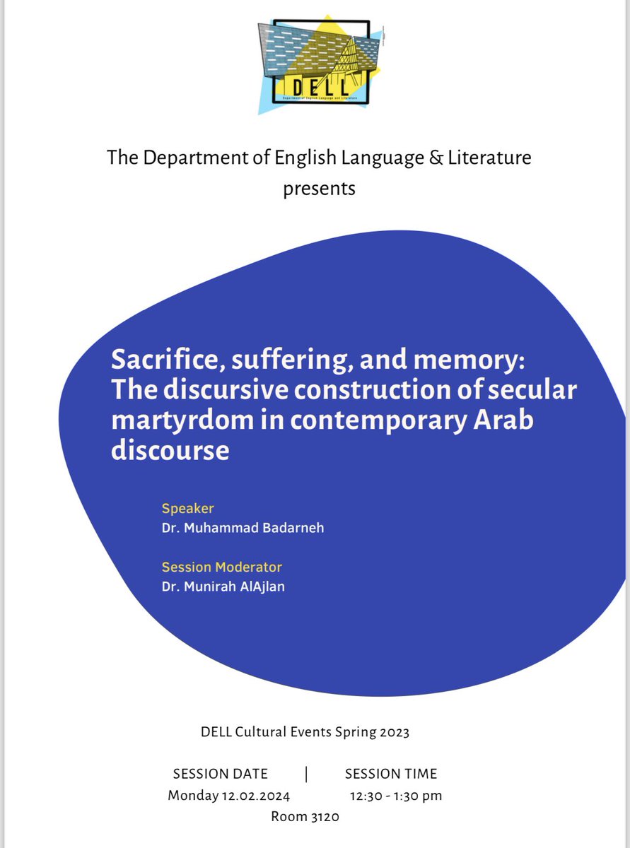 Department of English Language and Literature tweet media