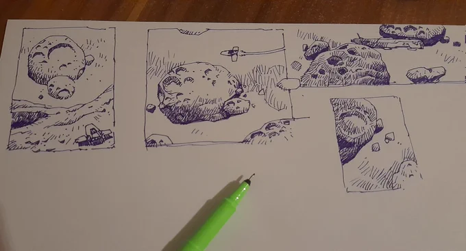 Rough late night doodles after watching some #Homeworld3 Videos ^^ 