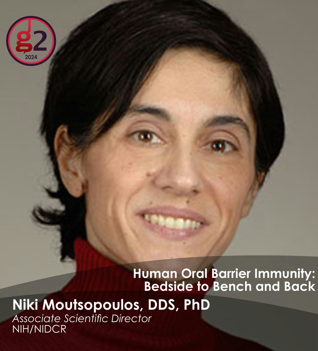 Meet our speakers!📢

Dr. Niki Moutsopulos is one of our keynote speakers. 

Check out the website for more information about registration and abstract submission. 📜

oralgut.com 
 #OralGut2
#Conference 
#MucosalImmunology