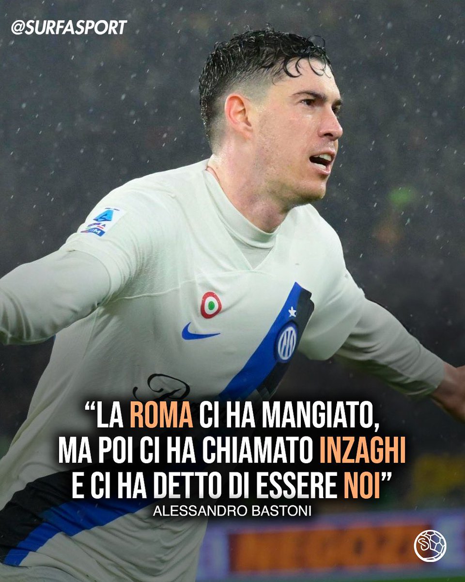 🇮🇹 BASTONI 'LA ROMA CI HA MANGIATO MA..' 🚨 Intervistato da #Dazn dopo #RomaInter, Alessandro #Bastoni ha rilasciato questa dichiarazione sul match 💥 👉 Quanto è il merito di #Inzaghi per l' #Inter prima in classifica? - 👉 Segui @surfasport ♥️