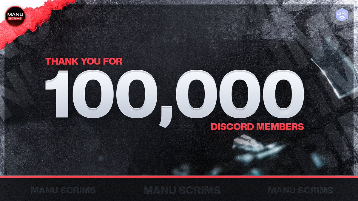 ManuA12's tweet photo. Although I have plenty of projects, including Vital NA/ME/OCE and soon Brazil combining over 400K members, 

The whole journey started in Manu Scrims, our opens server.

Fun little achievement hitting 100K today since we kicked over 20-30K bots and ban a lot of players. 

Thanks to the whole team and partners who help me  handle everything day to day. 💪🏽❤️