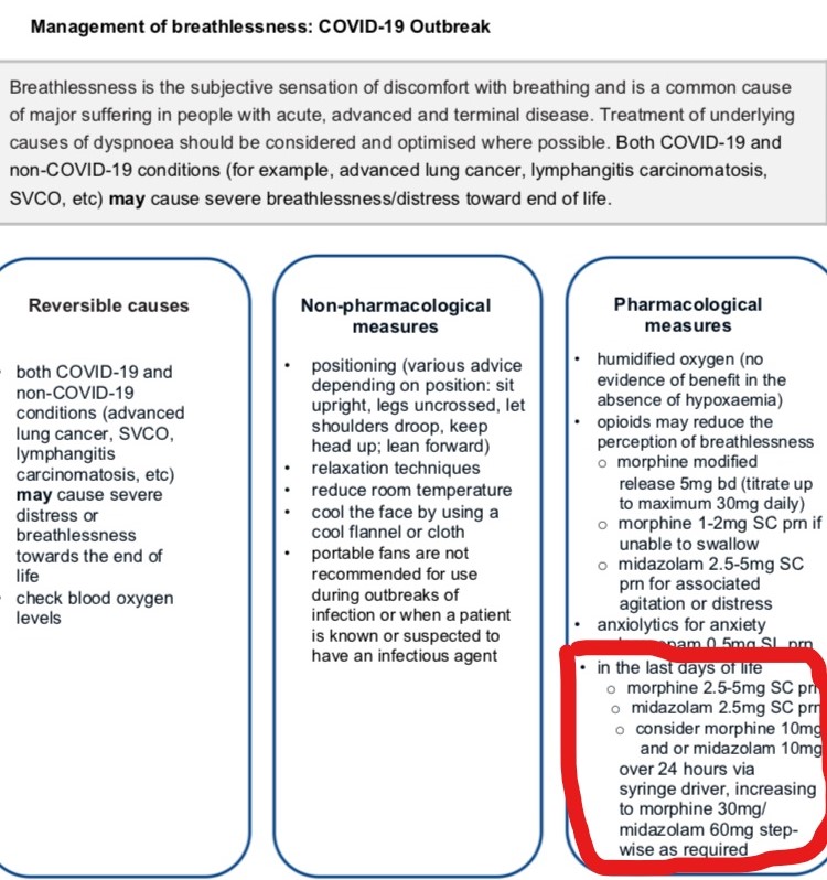 ng16322's tweet photo. @CKellyUAP #midazolam Correct @CKellyUAP The NHS used guideline NG163 &amp; used imported midazolam from France but had no market authorisation to 'treat' agitation with it but did so anyway = euthanasia. #NG163 #CrimesAgainstHumanity #BorisJohnson https://t.co/IhDhd8Vjcl