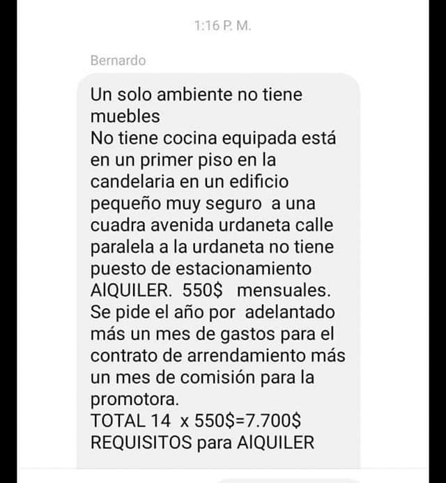 Poco se habla del drama que significa vivir alquilado en Venezuela, en Caracas especialmente. Es un gran desaliento para la juventud y los profesionales. Precios absurdos y requisitos más ridículos aún.
