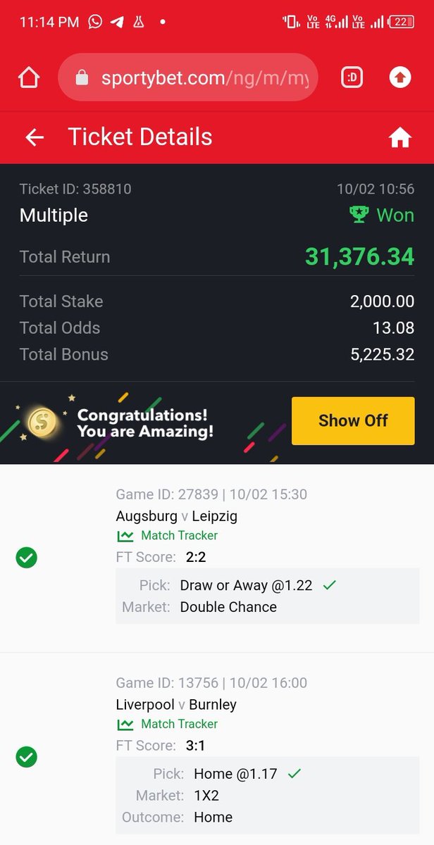 Skyboy2434's tweet image. Finally home..
Blessed are those who keeps playing my game because they we received credit alert 😂🎉🎉💃💃.
Congratulations 🎉👏👏🎉 to you all, who partake in it, post your winning ticket under This post.
🎉🎉🎉🎉💃💃💃💃💃
@Divinef11494116