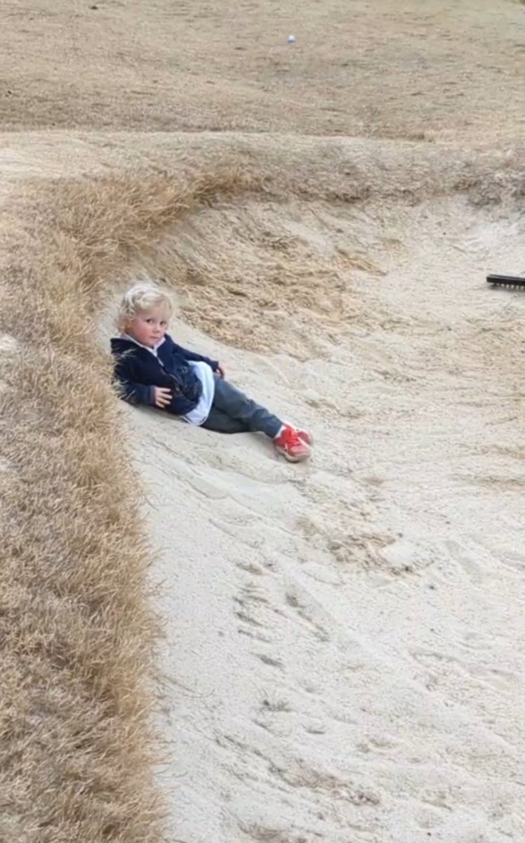 LibbyWeihsmann's tweet image. If you’ve ever wondered what it’s like to golf nine with a two-year-old boy…