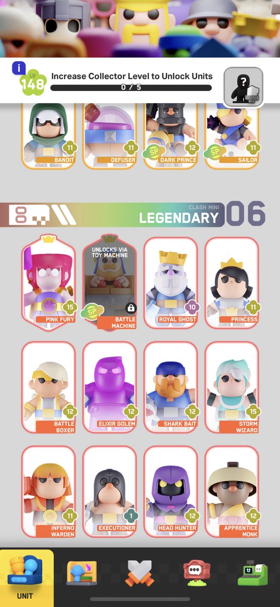 Omg! I collected  all minis in the clash mini. Only a battle machine left to be knocked out.