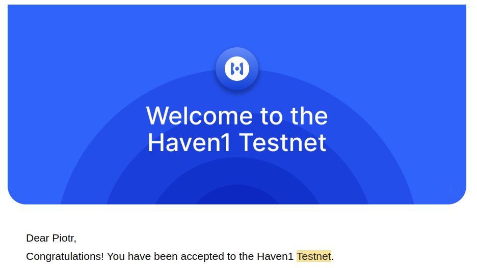 zmija89's tweet photo. Finally it's time to test it :) 
#Haven1  #H1 #Testnet https://t.co/HrnSHku5dG