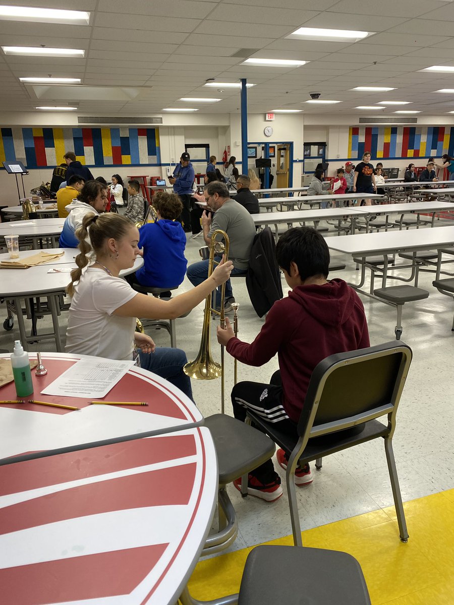 We had such a fun time meeting our rising 6th graders at Instrument Tryout Day! Thank you to all of the volunteers and teachers who made this day possible! <a href="/SterlingMiddle1/">Sterling MS</a> @SterlingStrings @pvhspatriotband