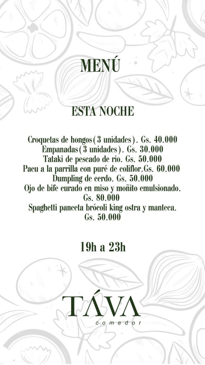 Te esperamos esta noche 😀