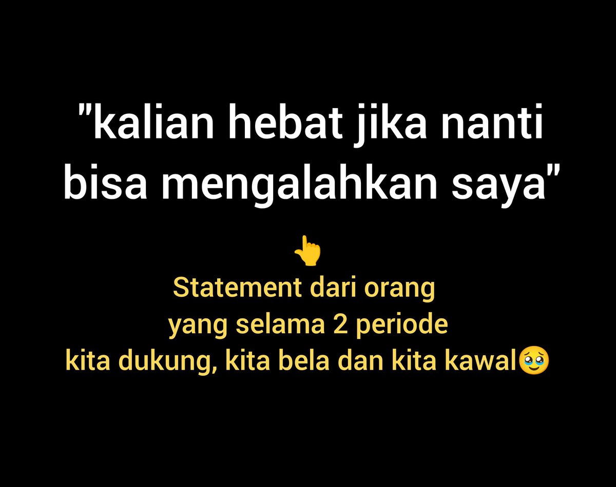 Ada yg nantangin. Yuk kita buktikan bahwa kita memang hebat!