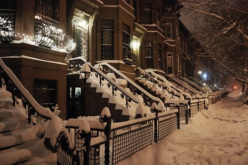 Snowy Night, Brooklyn, New York #SnowyNight #Brooklyn #NewYork jamesrobles.com