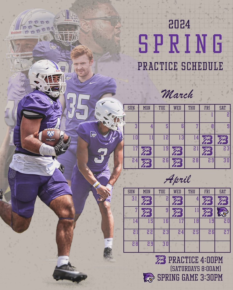 Check out the Wildcats in action this Spring!! Practice schedule out and the Spring Game on April 13th #OneHeartbeat #ChasingGreatness