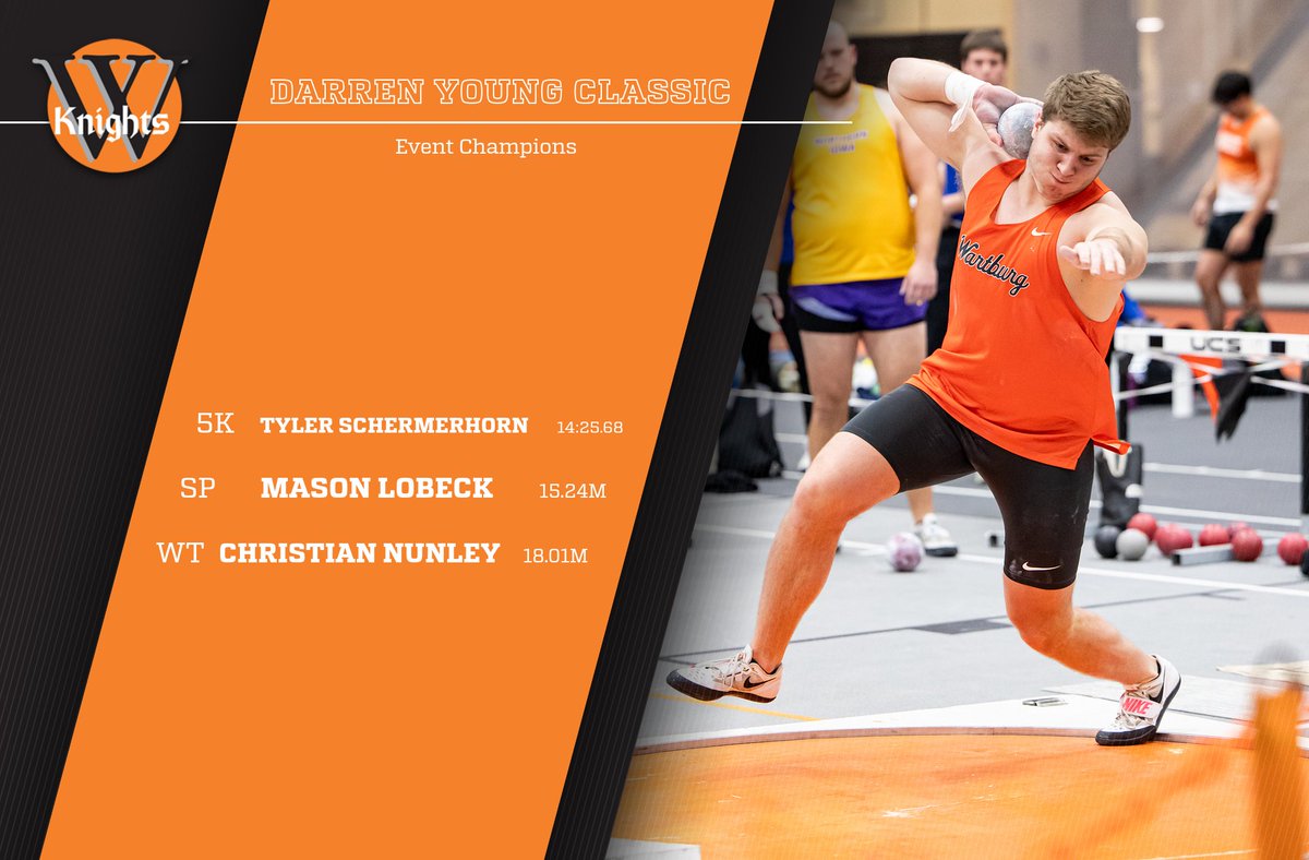 WartburgKnights's tweet photo. Men's Indoor Track & Field: Wartburg wins three events at the Darren Young Classic, hosted by Grinnell ⬇️ https://t.co/5S8NjrbRGG