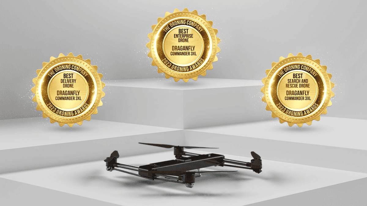 UnmannedSystem's tweet photo. Draganfly’s Commander 3 XL wins at Droning Awards
More details: https://t.co/tXpIz6qEsz
#drone #uav #award #delivery #multirotor #searchandrescue @DraganflyInc https://t.co/iMXR8EtInb