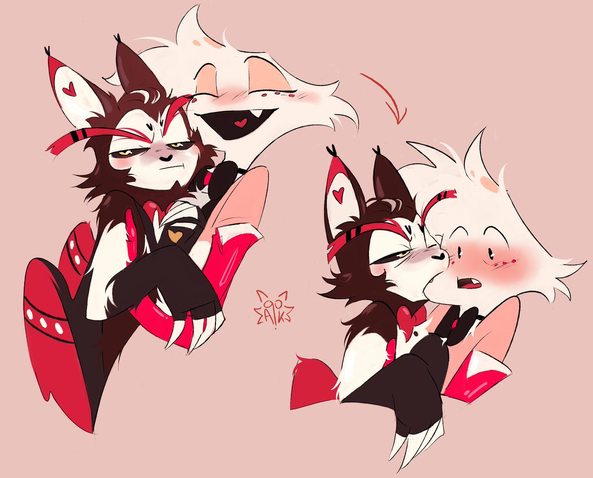 AcroFnoC's tweet photo. This is my big cat 🌝🌝
#HazbinHotel #angeldust #huskerdust #huskerhazbinhotel https://t.co/8Uv0kEaukq
