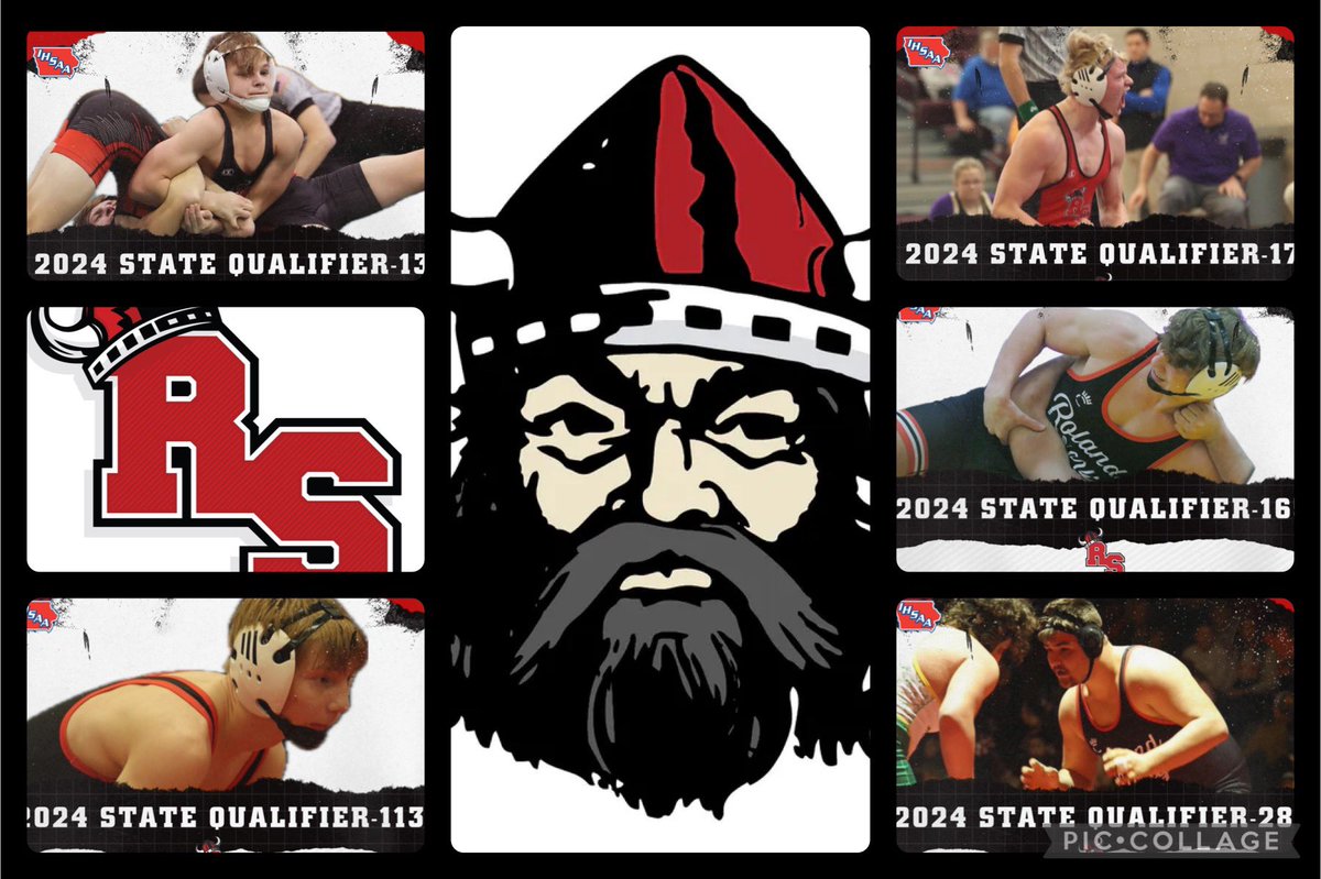 Congrats Coach Hesston Johnson, staff &amp; 5 Roland Story Norsemen who qualified for the 2024 State Meet in Des Moines, Feb 14-17.

Caiden Latch 113
Kade Blume 132
Logan Powers 165
Hesston Johnson 175
Aaron Peyton 285

Good Luck &amp; thank you for representing Roland-Story! 
#iahswr