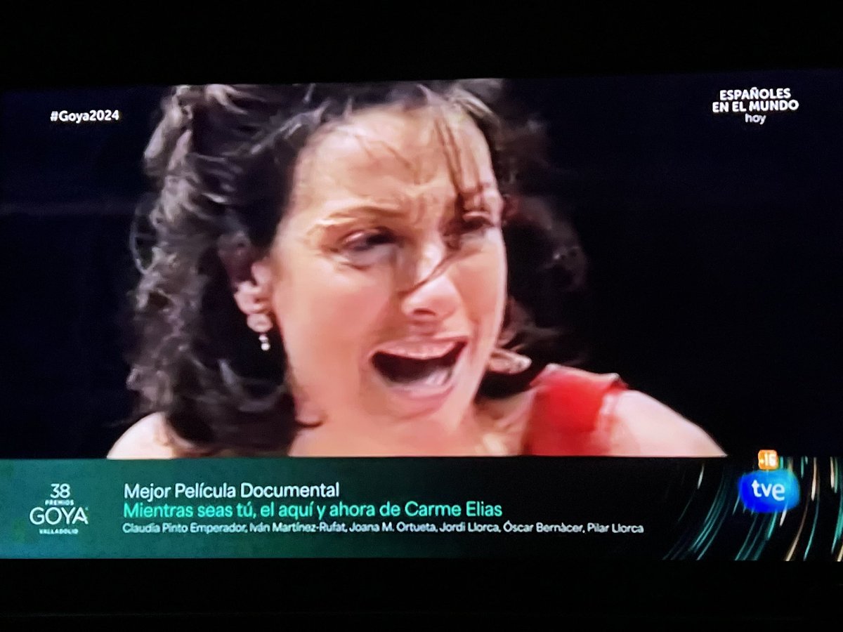 ¡Una venezolana ganó un Goyaaaaaaa!
Mejor Película Documental para Claudia Pinto Emperador. <a href="/claudiapintoemp/">Claudia Pinto Emperador</a> #PremiosGoya2024 

¡Bravoooooooooooooooo! 🇻🇪 🇪🇸 🎥 
🎉🎉🎉🎉🎉🎉🎉🎉🎉🎉🎉🎉🎉