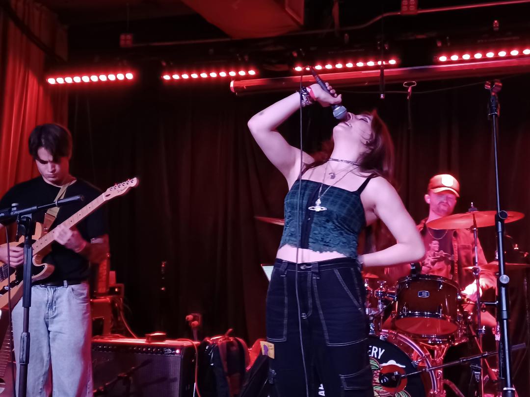 AdamsWorldBlog's tweet image. Scenes from last night: Drive In (@_alebaba_) at @ArlenesGrocery