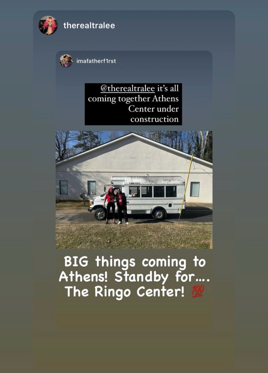 I’m Baaaaack! Mama Ringo w/ @KeleeRingo in collaboration with the nonprofit……. I’m a Father 1st! We are bringing “The Ringo Center” to Athens! Providing mentorship and afterschool/summer programs to underprivileged youth!💯❤️🖤