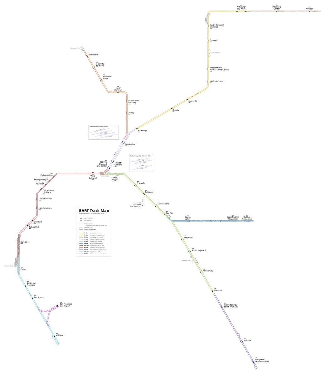 made a BART map because I'm bored