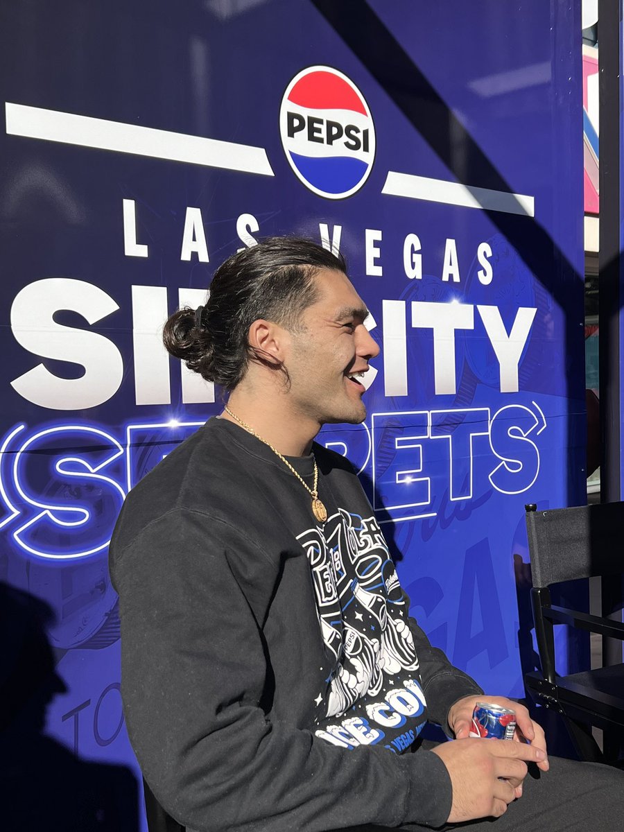Enjoying #SBLVIII weekend on the Vegas strip? Meet me at the #PepsiSipCitySecrets pop-up at Grand Bazaar Shops and share your wildest secrets with me for the chance to score exclusive gear! I’m here till 4 PM - see you at the #PepsiBigGameVault! <a href="/pepsi/">Pepsi</a> #PepsiPartner