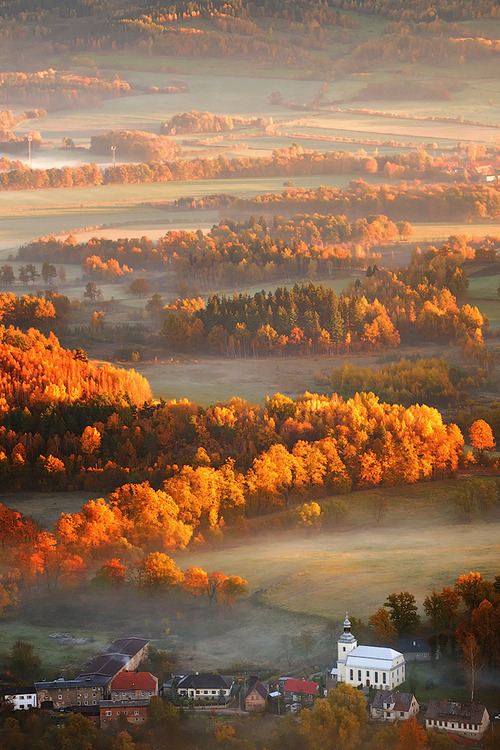 Autumn, Mountain Village, Poland #Autumn #MountainVillage #Poland kylieyoung.com