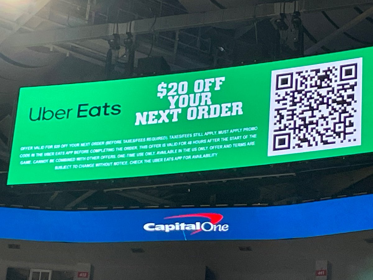 BreakBreadDaily's tweet image. Hey @UberEats @CapitalOneArena UConn &amp;amp; Hoyas game today fans win $20 Ubereats when UConn misses 2 FTs, they indeed miss 2 in row; when QR code hit big screen everyone in my section got content error message

Can someone ubereats DM me so I can send account info to get the $20 thx