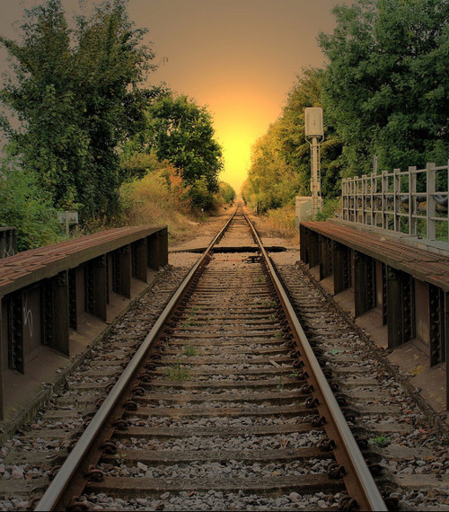 Sunset Rails, Rye, England #SunsetRails #Rye #England nicolacox.com