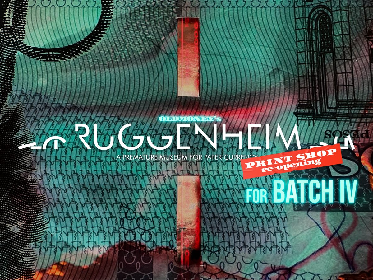 print shop for the official 4th batch production is open.

pay in ADA or USD through The Ruggenheim Shop right here : oldmoney.io/store/ruggenhe…

the $0.2  bills pop like Sakura tree, the MX bills, so glorious with their interlaced bands remindful of the Sashiko embroidery