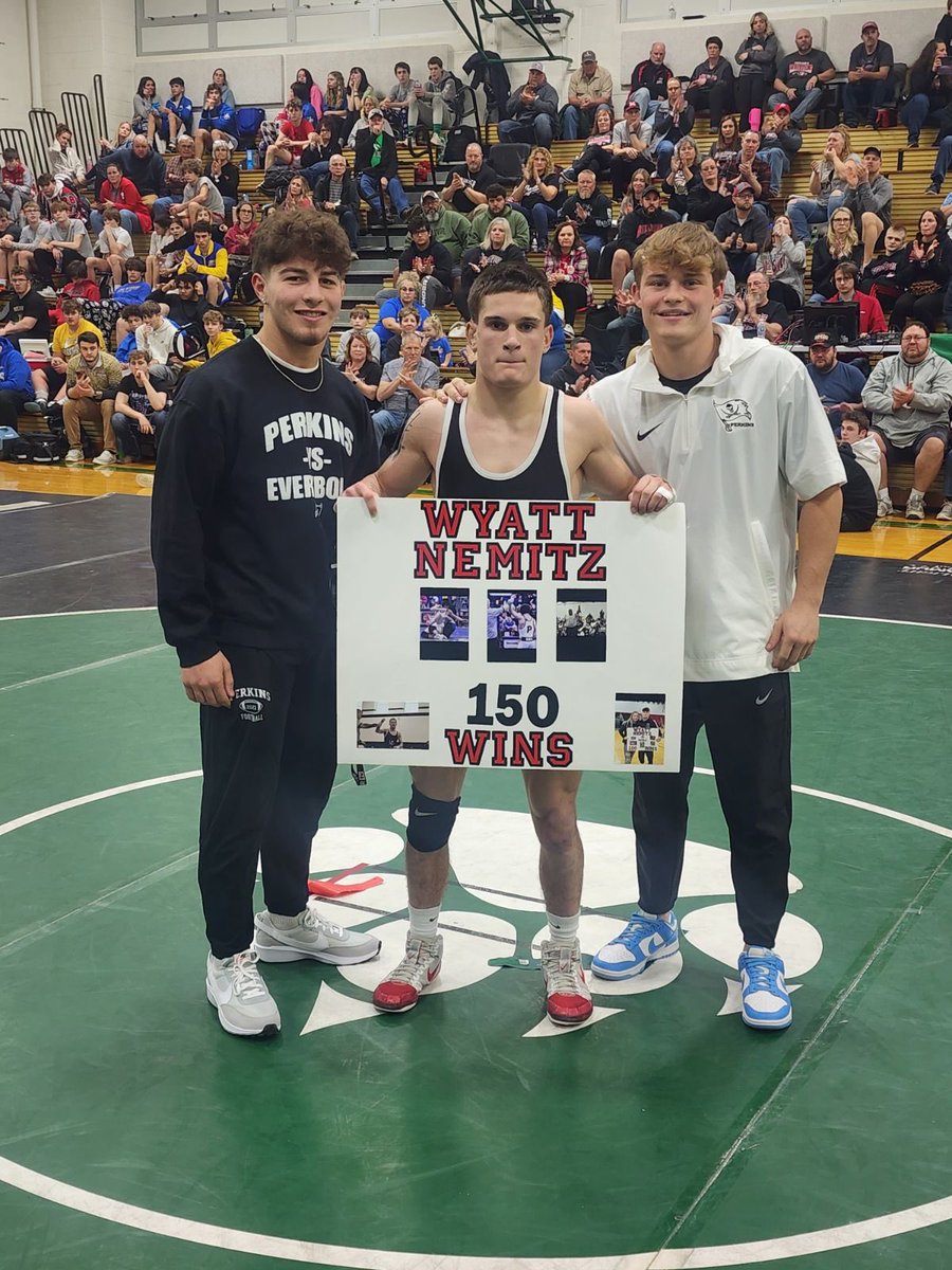 126lbs Caleb Stockmaster Champion at Margaretta.   150th Career win with 6-1 vs Port Clinton ⁦<a href="/PerkinsHigh/">Perkins High School</a>⁩ ⁦<a href="/PerkinsATH/">Perkins High School Athletics</a>⁩