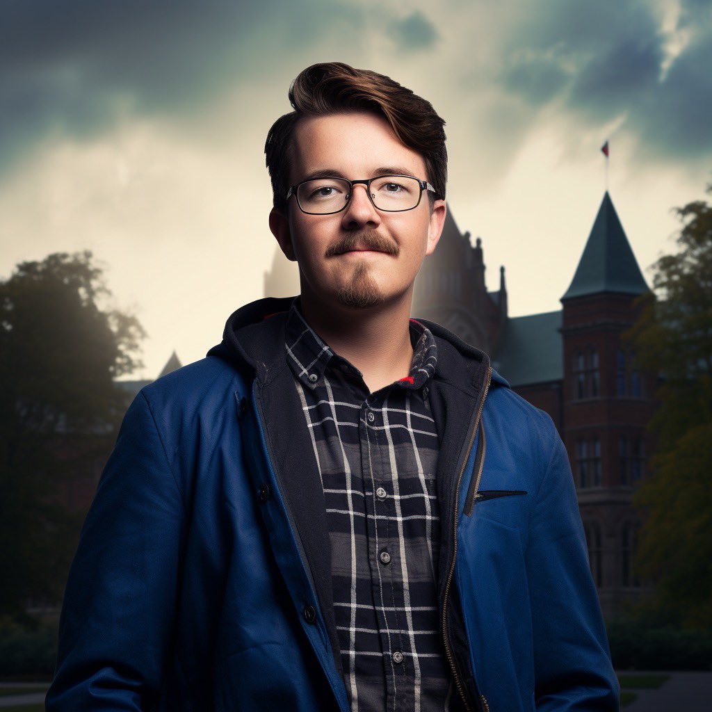 Had a little fun with midjourney yesterday. Didn’t ask it to de-age me, but it did anyway. Kept the facial hair and glasses too!