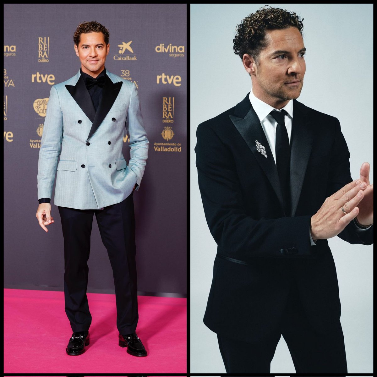 agenda_bisbal's tweet photo. Los looks de @davidbisbal en los @PremiosGoya by @VB_VictorBlanco 🤩
@Academiadecine 38 edición #Valladolid
#davidbisbal
#bisbal
#redcarpet
#lookstyle https://t.co/QlWbWmkfNC