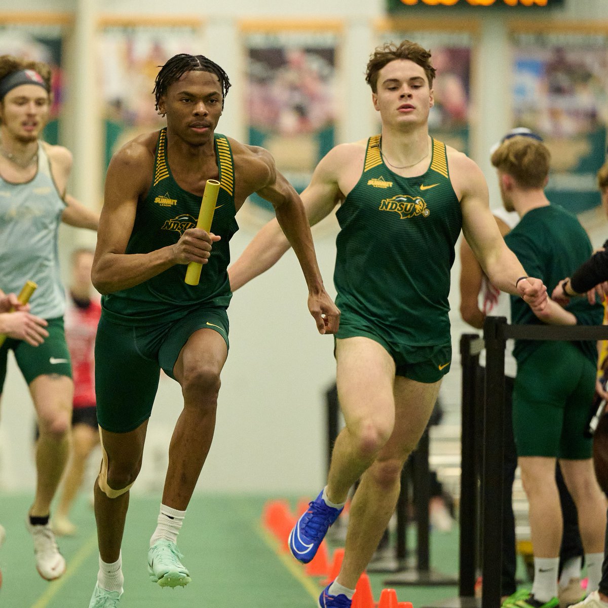 Khamarly Holmes, Cullen Curl, Isaac Huntington, and Carter Elde ran 3:12.58 in the 4x400m relay at Boston, making them the 7th-fastest relay in NDSU indoor history.
