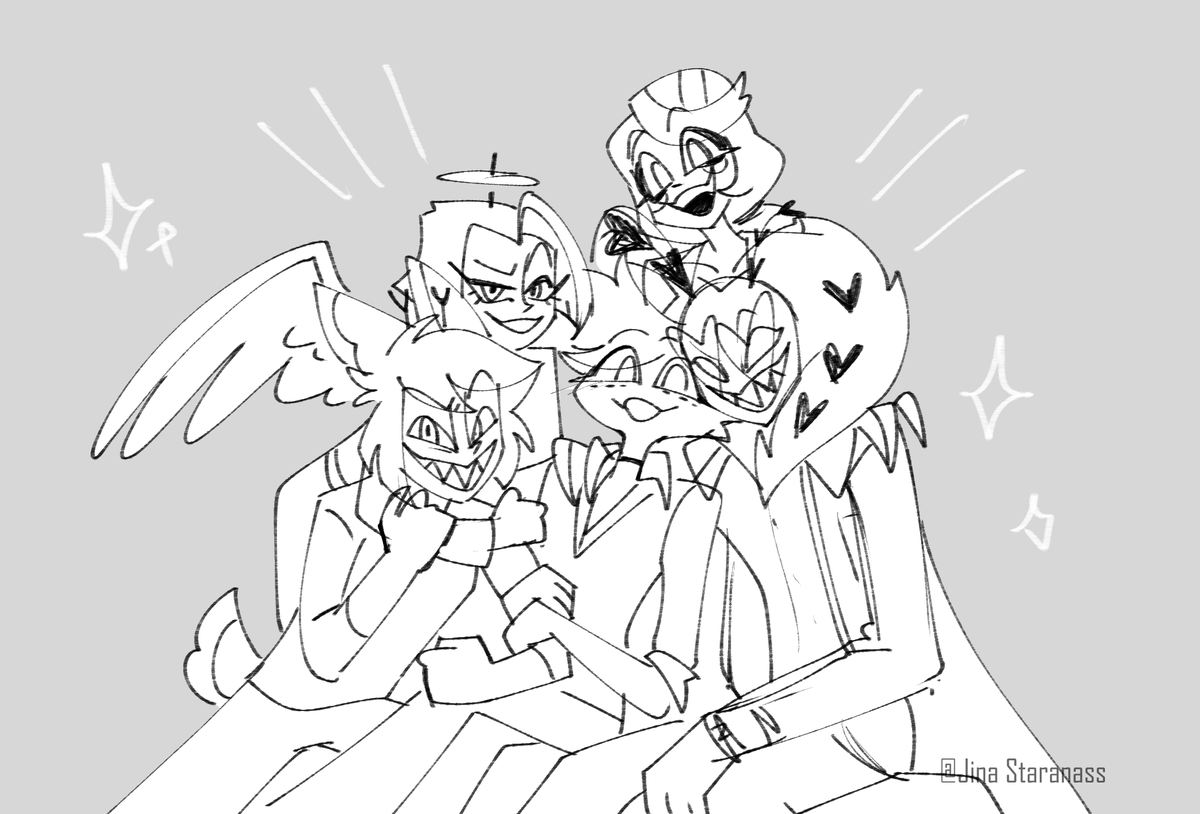 Jinastaranass14's tweet photo. So Adorable💗💗
#HazbinHotel https://t.co/mQlTpckYN5