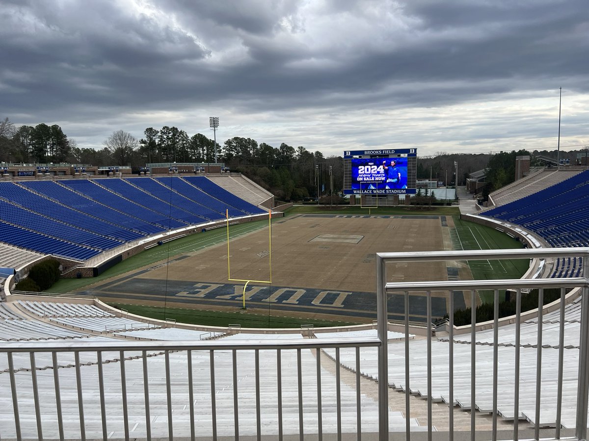 Got to see this sleeping beauty today! Can’t wait for the fall to come around, gonna be a special season at Wallace Wade!