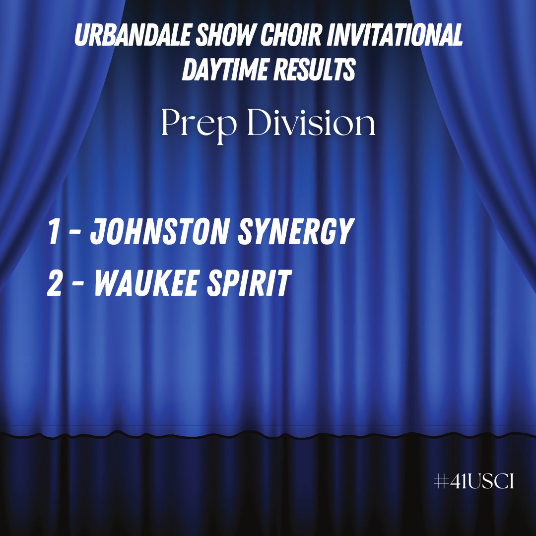 UrbShowChoir's tweet photo. #41USCI https://t.co/4VZQA7m3VV