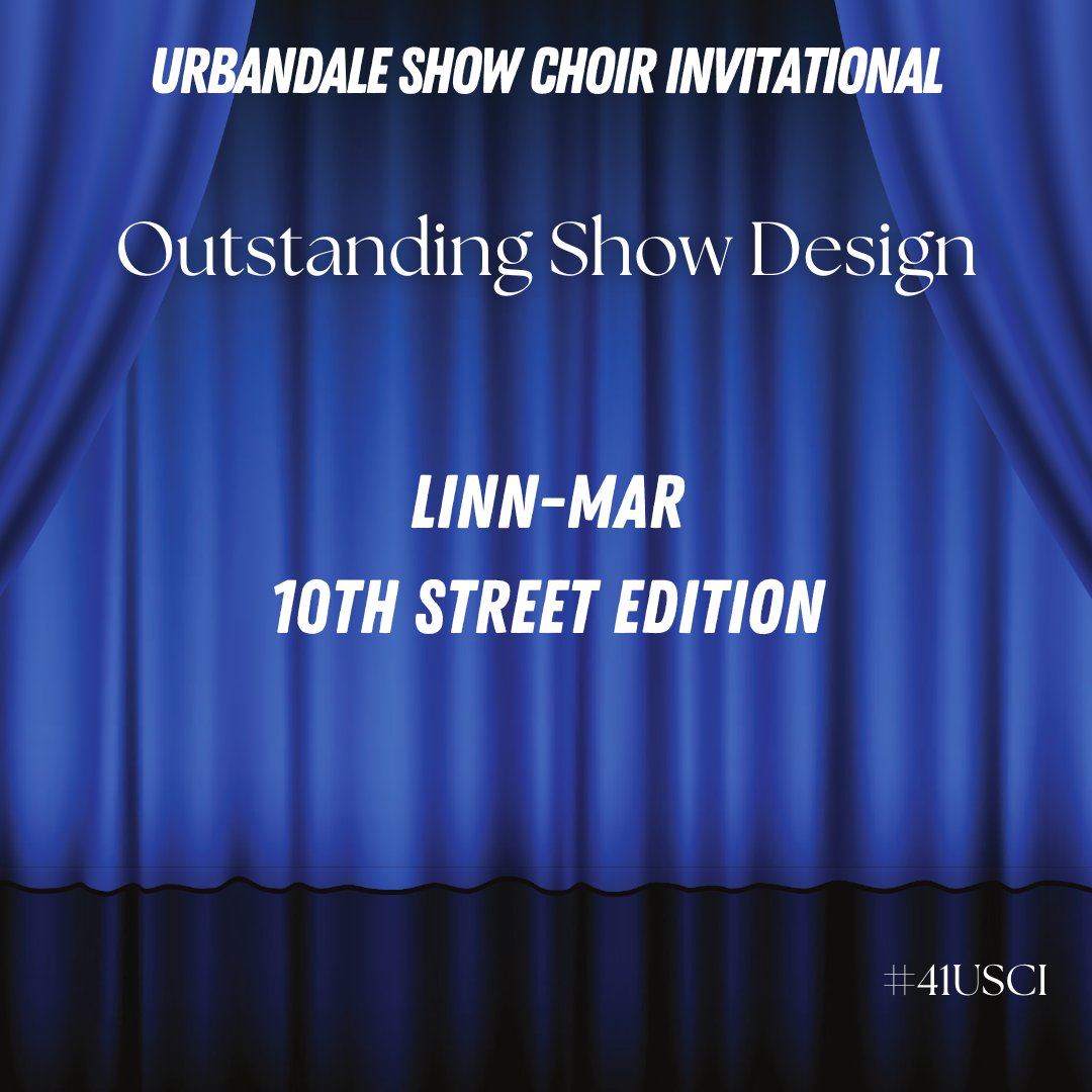 UrbShowChoir's tweet photo. #41USCI https://t.co/s7UyjiuMoS